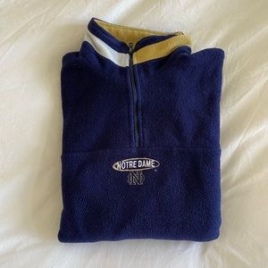 Notre Dame vintage quarter zip fleece